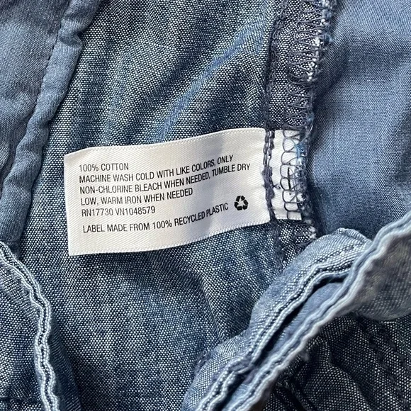 {A New Day} Chambray Shorts in Blue - Womens 4 - Picture 12 of 12